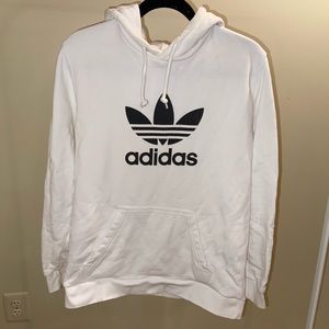 White adidas hoodie. Size medium. Worn once